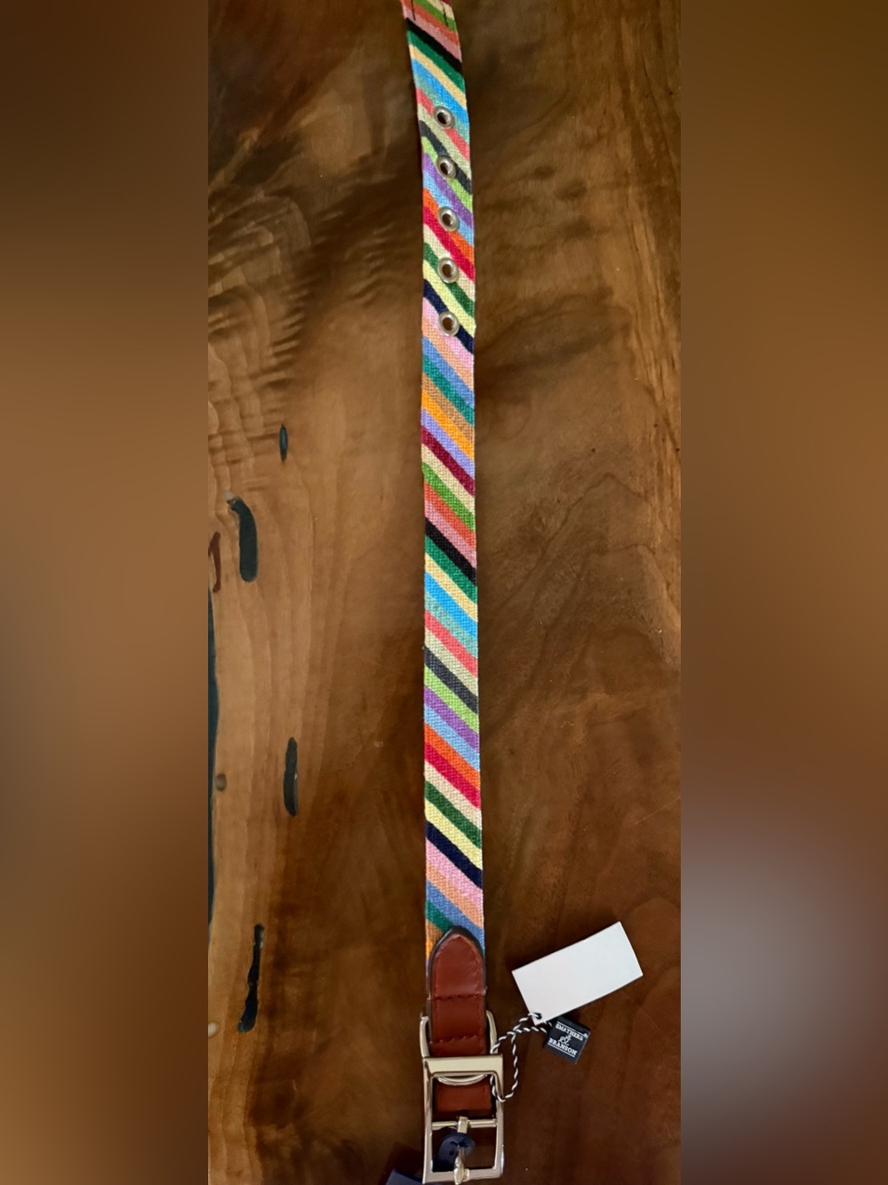 Smathers and Branson Parsons striped dog collar